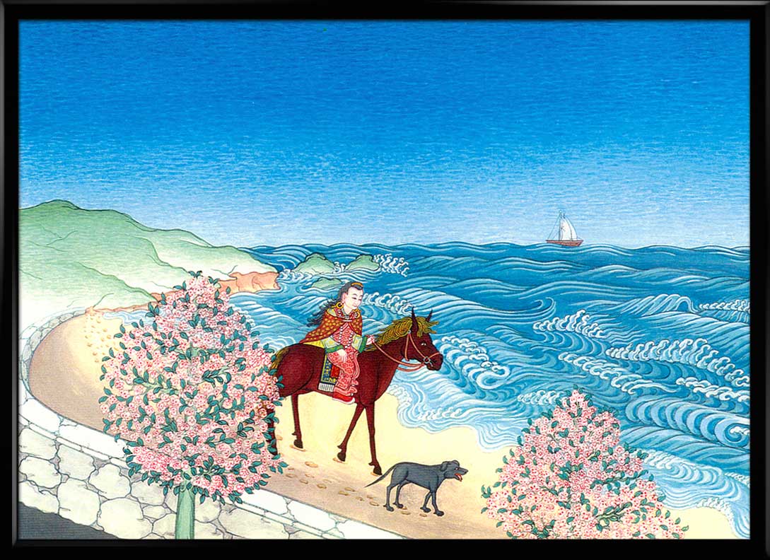 Walk on the beach by Kumar Lama