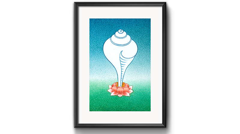 The Conch
(8 Auspicious Symbols) by Kumar Lama
