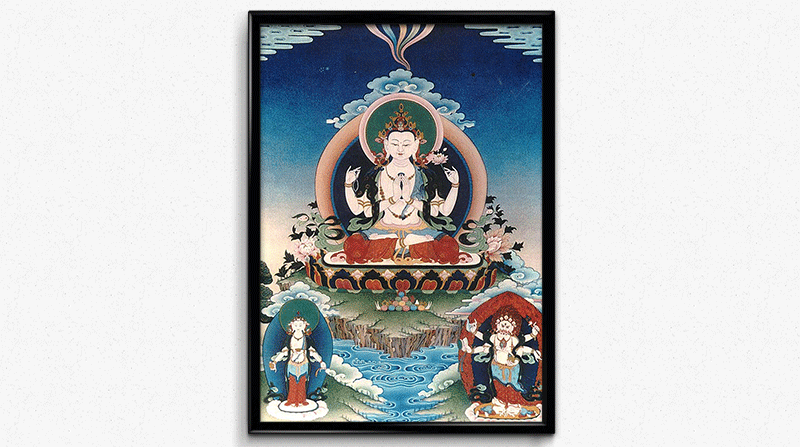 Standing Chenrezig by Kumar Lama