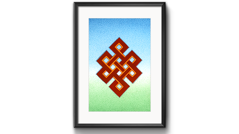 The Endless Knot
(8 Auspicious Symbols) by Kumar Lama