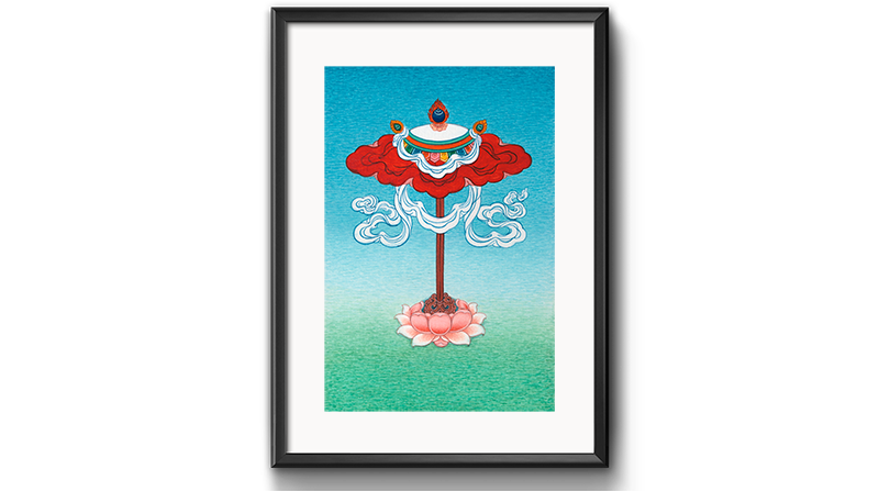 The Umbrella (8 Auspicious Symbols) by Kumar Lama